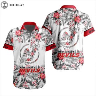 NHL New Jersey Devils Tropical Hawaiian Shirts For Fans