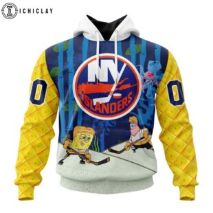 NHL New York Islanders SpongeBob SquarePants 3D Shirt
