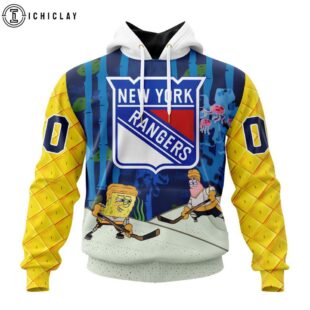 NHL New York Rangers SpongeBob SquarePants 3D Shirt