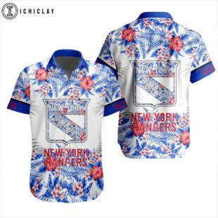 NHL New York Rangers Tropical Hawaiian Shirts For Fans