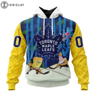 NHL Toronto Maple Leafs SpongeBob SquarePants 3D Shirt