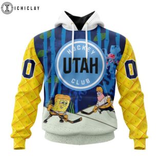 NHL Utah Hockey Club SpongeBob SquarePants 3D Shirt