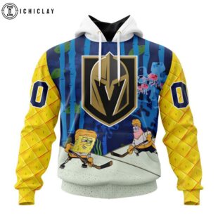 NHL Vegas Golden Knights SpongeBob SquarePants 3D Shirt