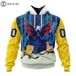 NHL Washington Capitals SpongeBob SquarePants 3D Shirt