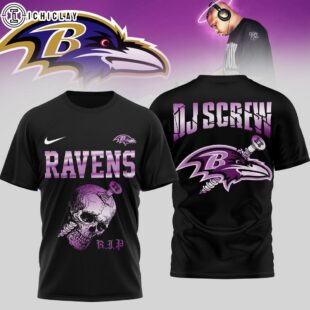 Baltimore Ravens NFL DJ Screw 3D Shirt For Fans