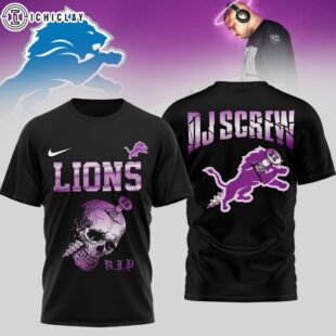 Detroit Lions NFL DJ Screw 3D Shirt For Fans