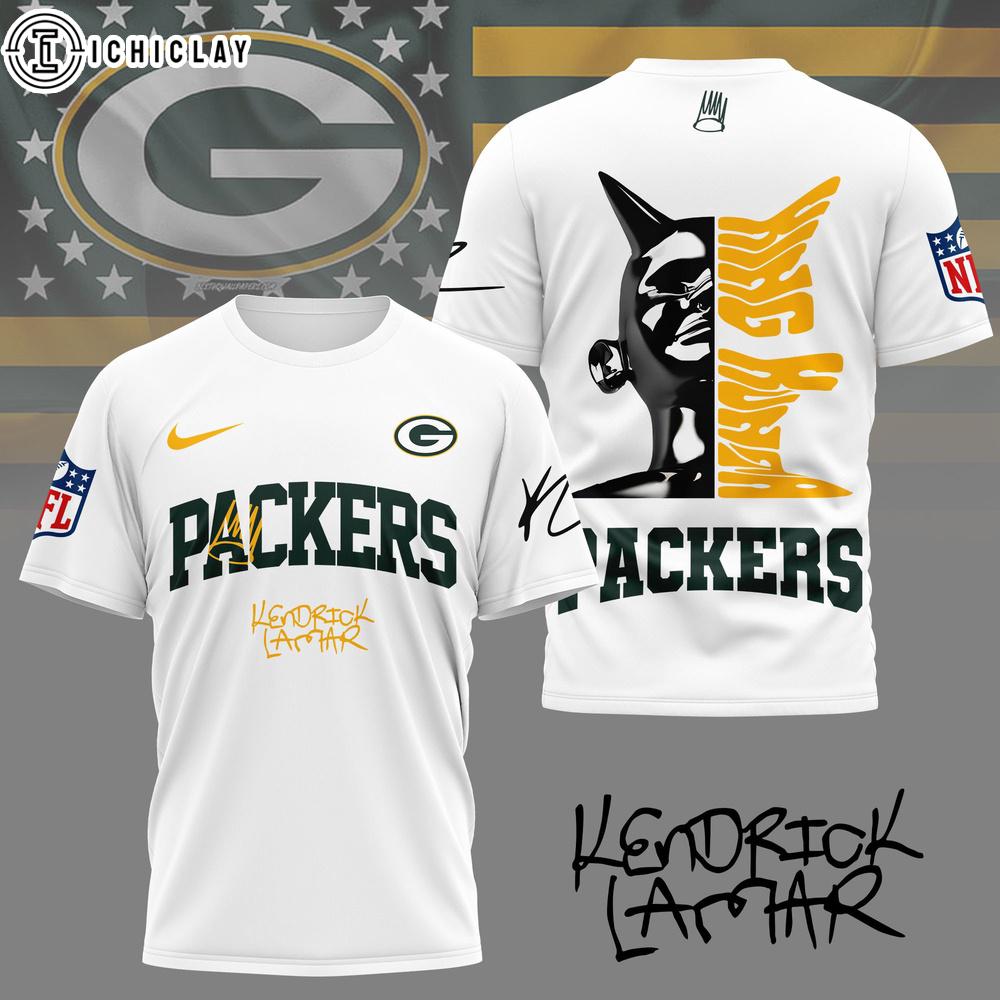Green Bay Packers NFL Kendrick Lamar Fan 3D Shirt Green Bay Packers NFL Kendrick Lamar Fan 3D Shirt