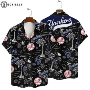 New York Yankees Tropical Adventure Summer Hawaiian Shirt