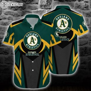 Oakland Athletics Dynamic Chevron Summer Hawaiian Shirt