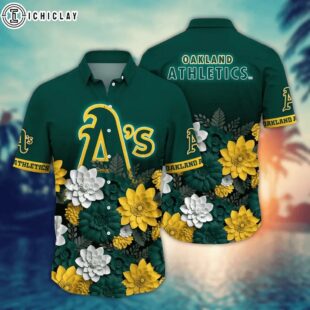 Oakland Athletics Golden Bloom Summer Hawaiian Shirt