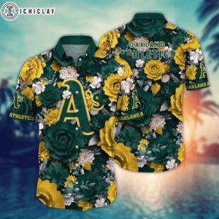 Oakland Athletics Golden Garden Summer Hawaiian Shirt