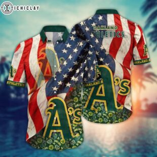 Oakland Athletics Patriotic Pride Summer Hawaiian Shirt