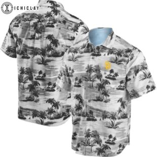 San Diego Padres Monochrome Tropics Summer Hawaiian Shirt