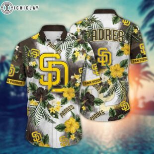 San Diego Padres Paradise Bloom Summer Hawaiian Shirt