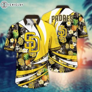 San Diego Padres Pineapple Wave Summer Hawaiian Shirt
