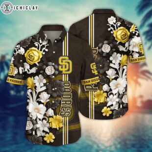 San Diego Padres Regal Blossom Summer Hawaiian Shirt