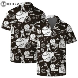 San Diego Padres Sketch Play Summer Hawaiian Shirt