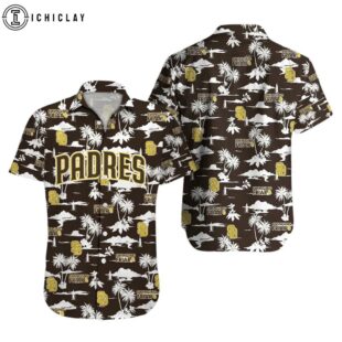 San Diego Padres Sunset Palms Summer Hawaiian Shirt