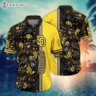 San Diego Padres Sunset Stripes Summer Hawaiian Shirt