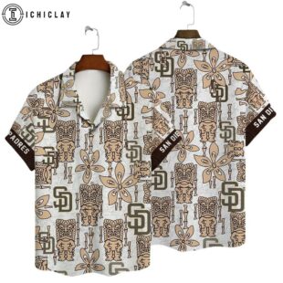 San Diego Padres Tiki Tropics Summer Hawaiian Shirt
