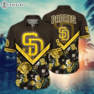 San Diego Padres Tropical Bloom Summer Hawaiian Shirt