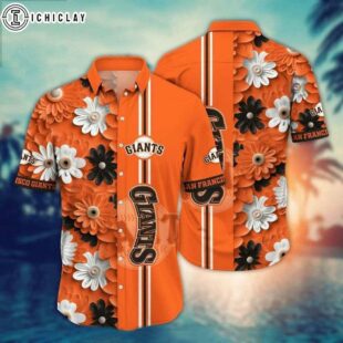 San Francisco Giants Bold Floral Summer Hawaiian Shirt