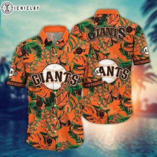 San Francisco Giants Botanical Burst Summer Hawaiian Shirt
