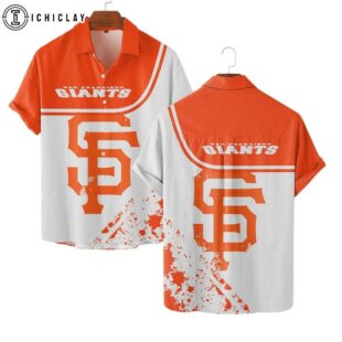 San Francisco Giants Classic Bold Logo Summer Hawaiian Shirt