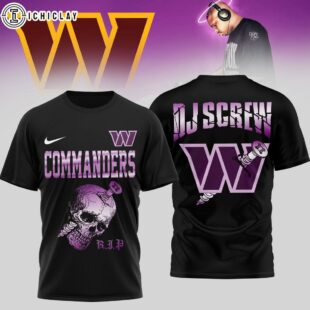 Washington Commanders NFL DJ Screw 3D Shirt For Fans