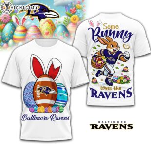 Baltimore Ravens NFL Easter Day 3D Shirt For Fans