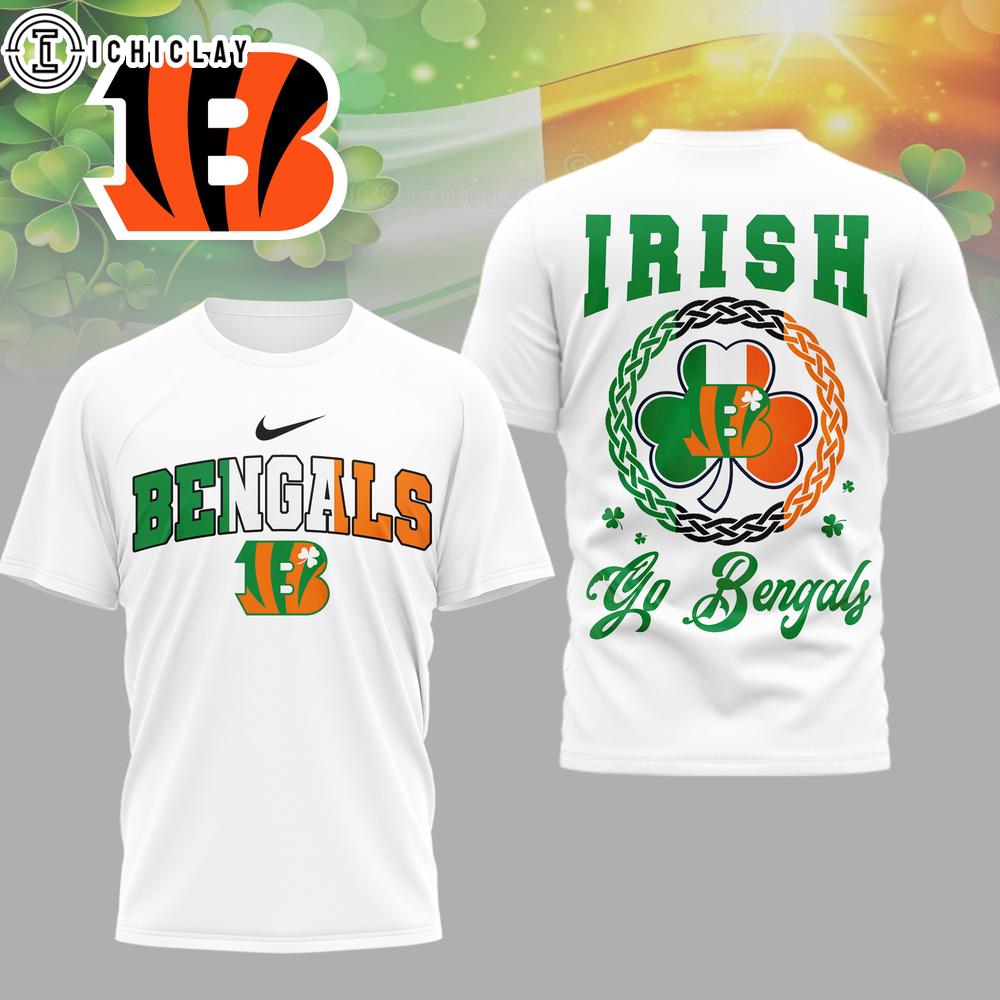 Cincinnati Bengals NFL Irish Fan 3D Shirt For Fans Cincinnati Bengals NFL Irish Fan 3D Shirt For Fans