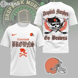 Cleveland Browns NFL Dropkick Murphys 3D T-Shirt For Fans