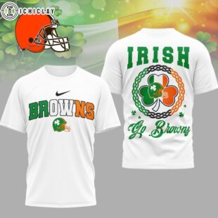 Cleveland Browns NFL Irish Fan 3D Shirt For Fans