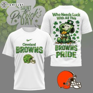 Cleveland Browns NFL Patrick Day Lucky 3D Shirt For Fans