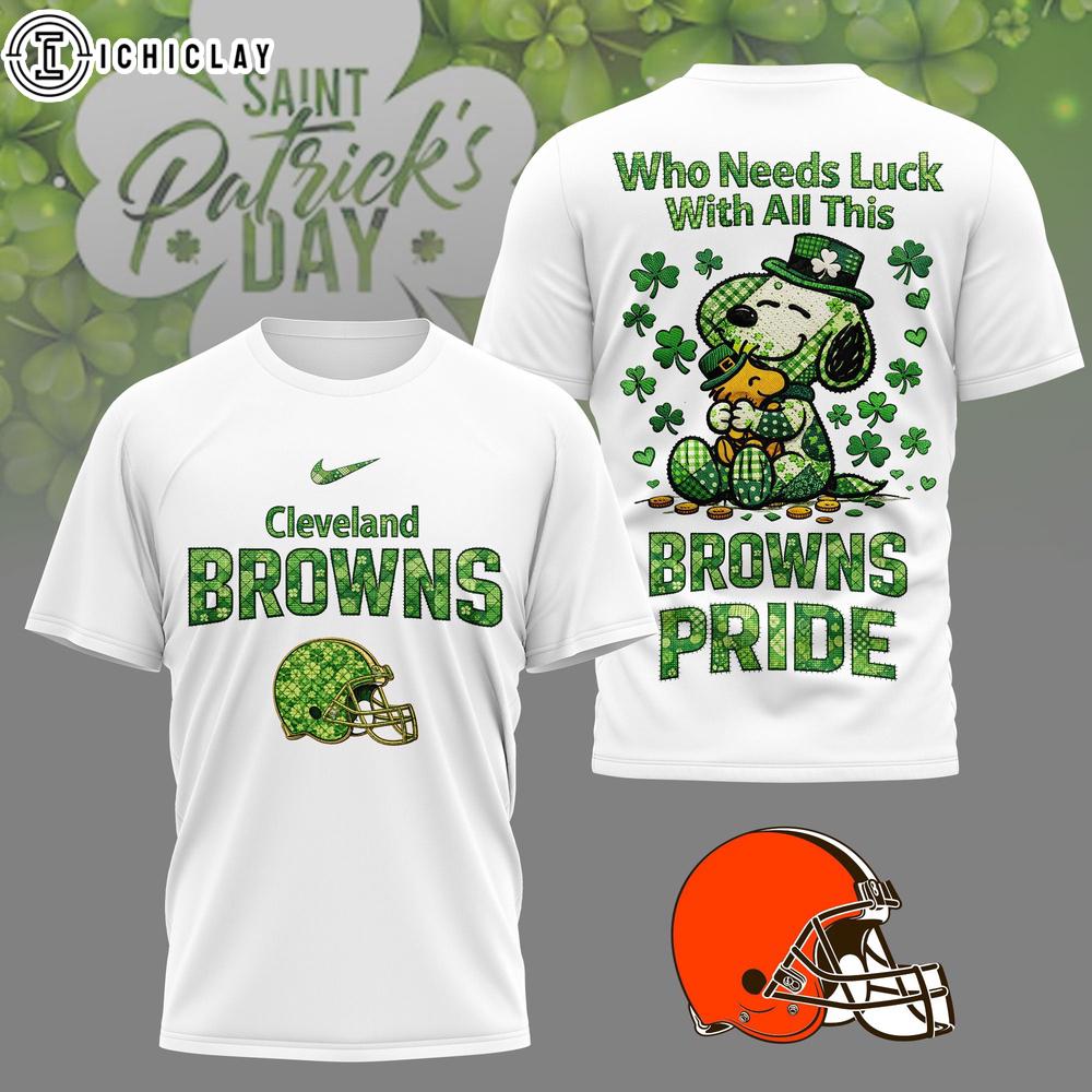 Cleveland Browns NFL Patrick Day Lucky 3D Shirt For Fans Cleveland Browns NFL Patrick Day Lucky 3D Shirt For Fans