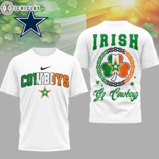 Dallas Cowboys NFL Irish Fan 3D Shirt For Fans