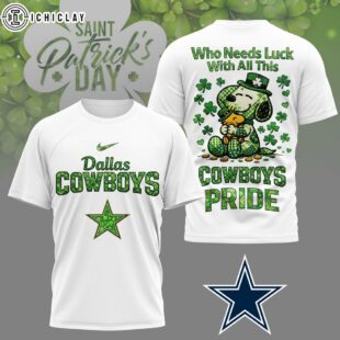 Dallas Cowboys NFL Patrick Day Lucky 3D Shirt For Fans
