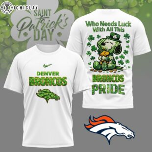 Denver Broncos NFL Patrick Day Lucky 3D Shirt For Fans
