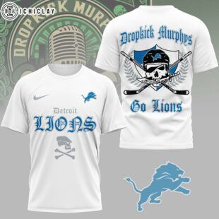Detroit Lions NFL Dropkick Murphys 3D T-Shirt For Fans