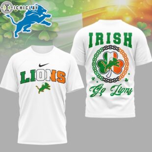 Detroit Lions NFL Irish Fan 3D Shirt For Fans