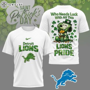 Detroit Lions NFL Patrick Day Lucky 3D Shirt For Fans