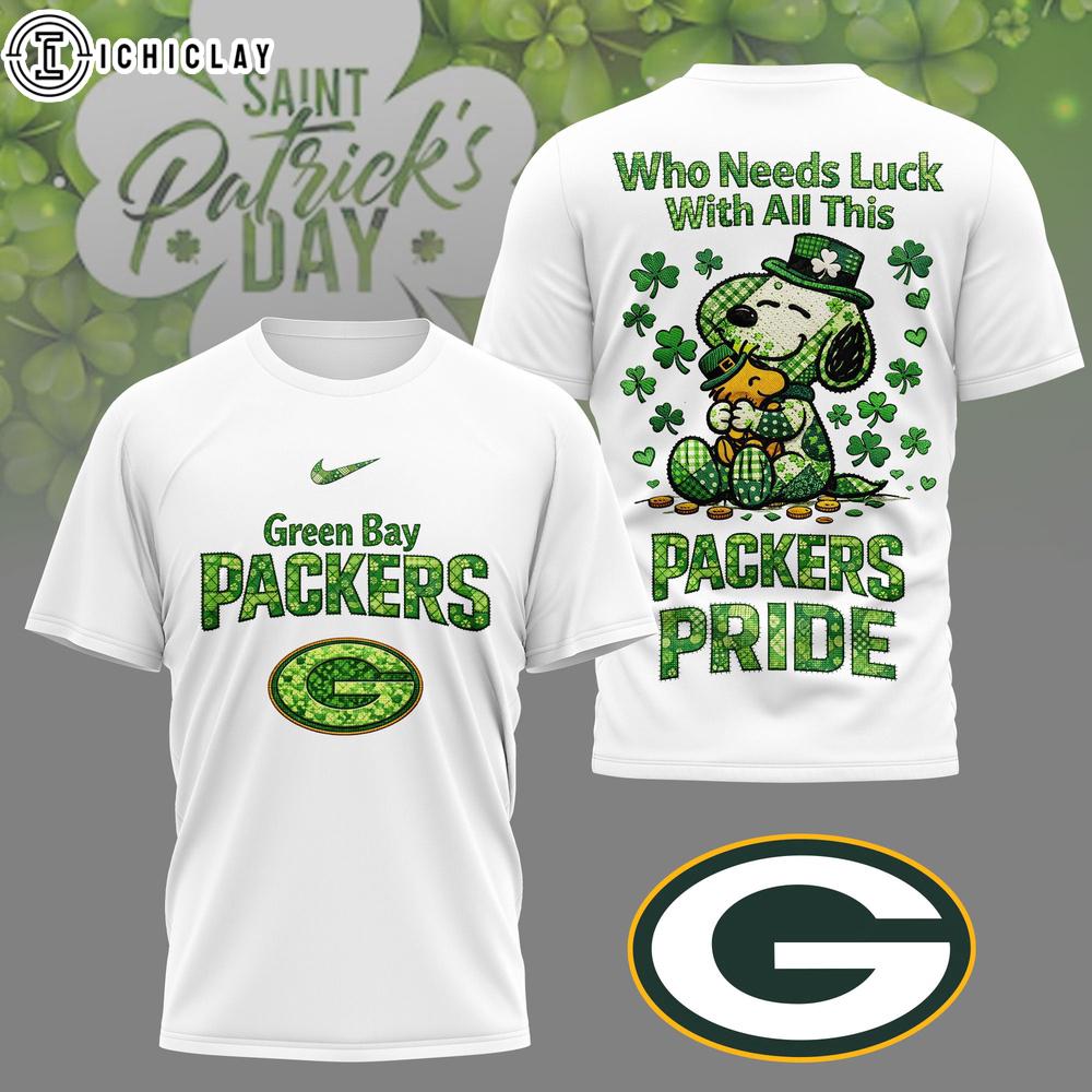 Green Bay Packers NFL Patrick Day Lucky 3D Shirt For Fans Green Bay Packers NFL Patrick Day Lucky 3D Shirt For Fans