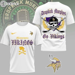 Minnesota Vikings NFL Dropkick Murphys 3D T-Shirt For Fans