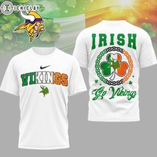 Minnesota Vikings NFL Irish Fan 3D Shirt For Fans