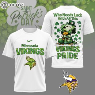 Minnesota Vikings NFL Patrick Day Lucky 3D Shirt For Fans