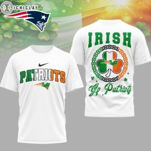 New England Patriots NFL Irish Fan 3D Shirt For Fans