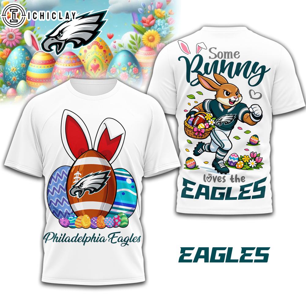 Philadelphia Eagles NFL Easter Day 3D Shirt For Fans Philadelphia Eagles NFL Easter Day 3D Shirt For Fans