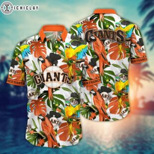 San Francisco Giants Tropical Parrot Summer Hawaiian Shirt