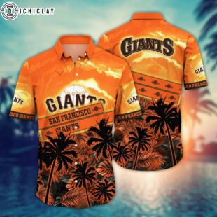 San Francisco Giants Tropical Sunset Summer Hawaiian Shirt