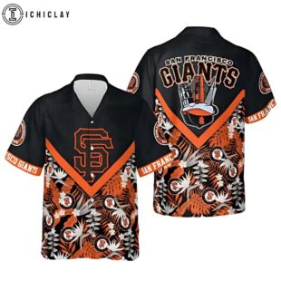 San Francisco Giants Vintage Badge Summer Hawaiian Shirt